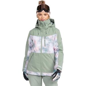 Roxy Presence Parka Jacket in Sea Pine Mystery Fog